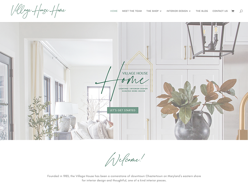 Village House Home Website Screenshot
