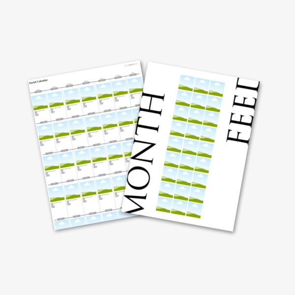 Content Calendar with Feed Template